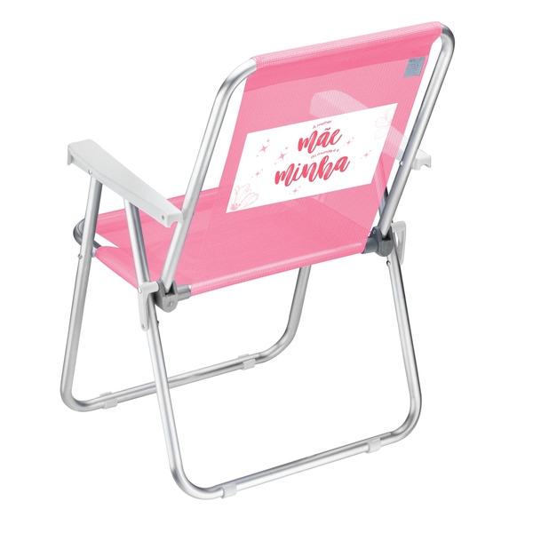 Cadeira De Praia Personalizada Id Grand Beach Rosa | Melhor M